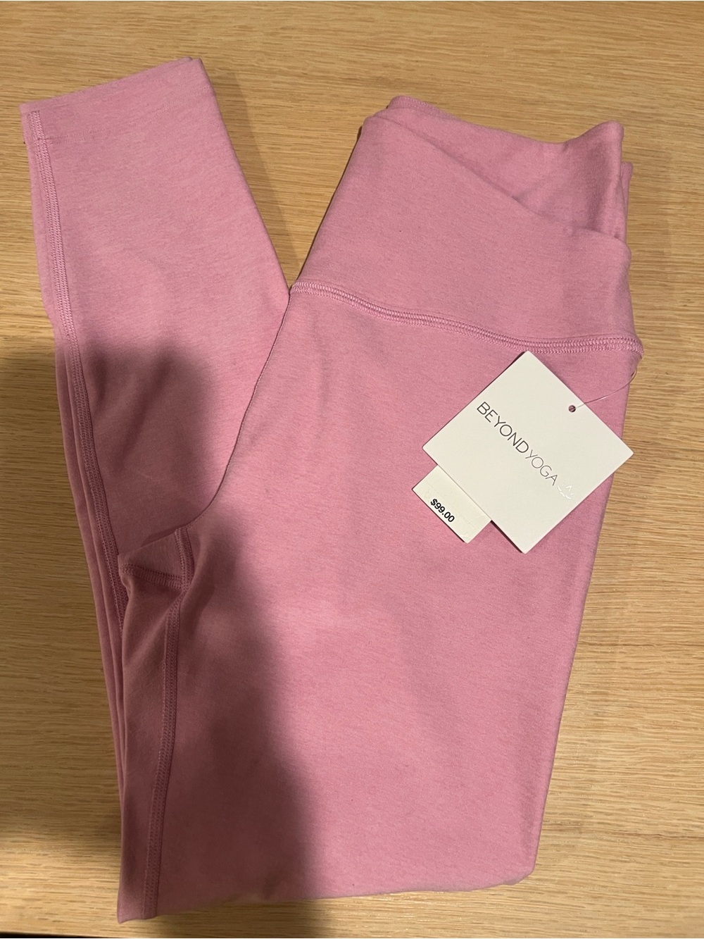 NWT Beyond Yoga Rose Pink 3/4 Leggings